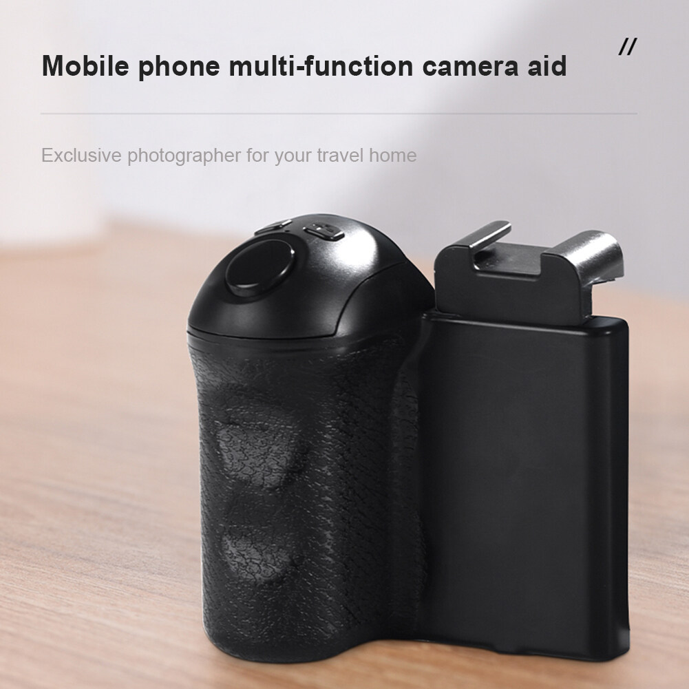 Sell Well【HOT 】Smartphone Stabilizer with Cold Shoe Selfie Stick Clamp Ergonomic Bluetooth-compatible Phone Clamp Anti-slip Comfortable Grip for IOS Android
